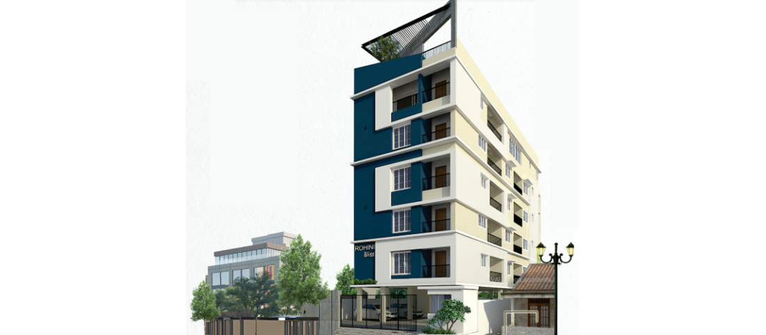 Front elevation of 2 BHK Flats in - Anna Nagar Trichy: Rohini Bliss