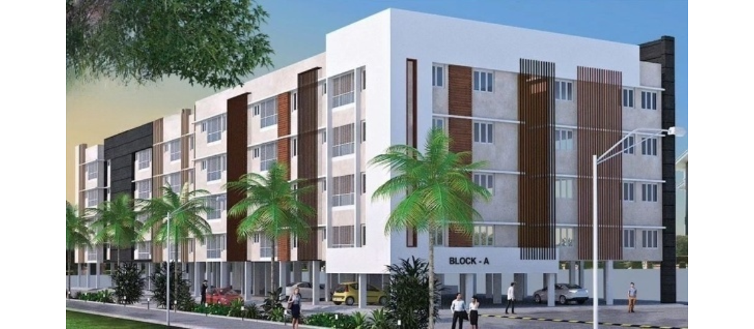 Front elevation of 2 BHK Flats in - Sangiliyandapuram, Trichy Rohini Nakshatra